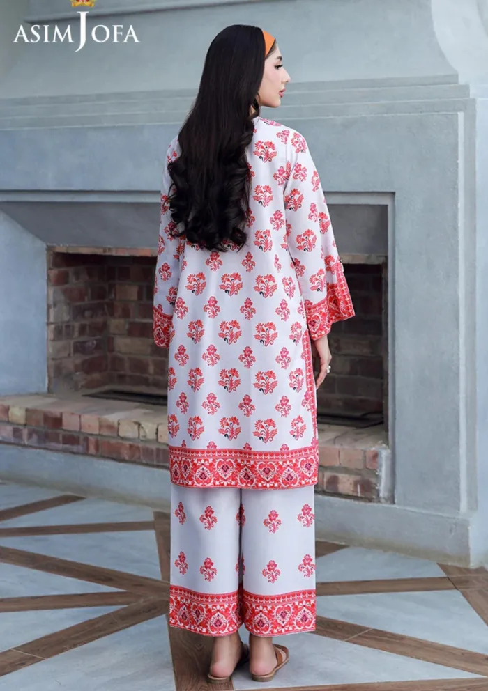 Asim Jofa 2Pcs AJSS 15 Silk Symphony Luxury Lawn Collection - Image 2