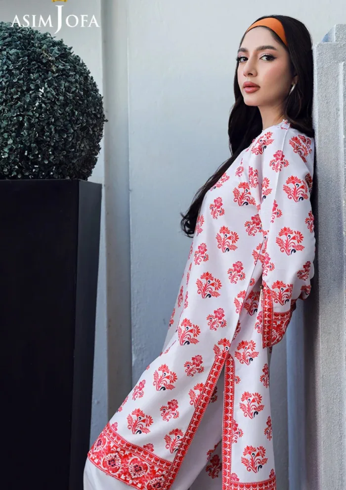 Asim Jofa 2Pcs AJSS 15 Silk Symphony Luxury Lawn Collection - Image 4