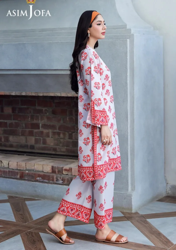 Asim Jofa 2Pcs AJSS 15 Silk Symphony Luxury Lawn Collection - Image 7