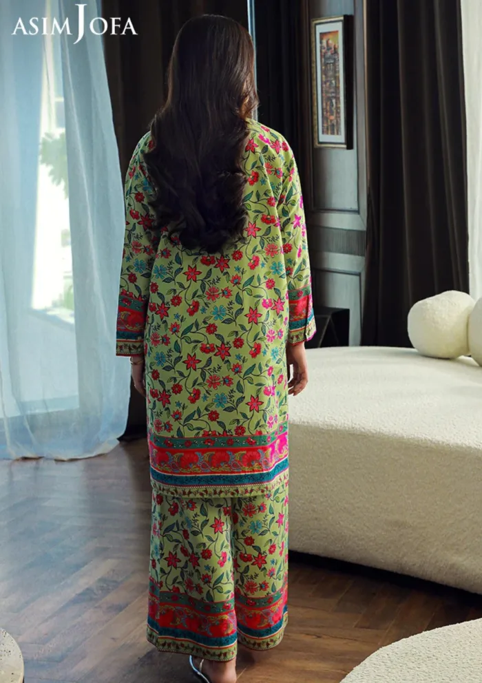 Asim Jofa 2Pcs AJSS 16 Silk Symphony Luxury Lawn Collection - Image 3