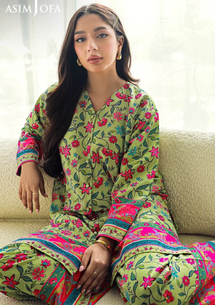 Asim Jofa 2Pcs AJSS 16 Silk Symphony Luxury Lawn Collection - Image 6