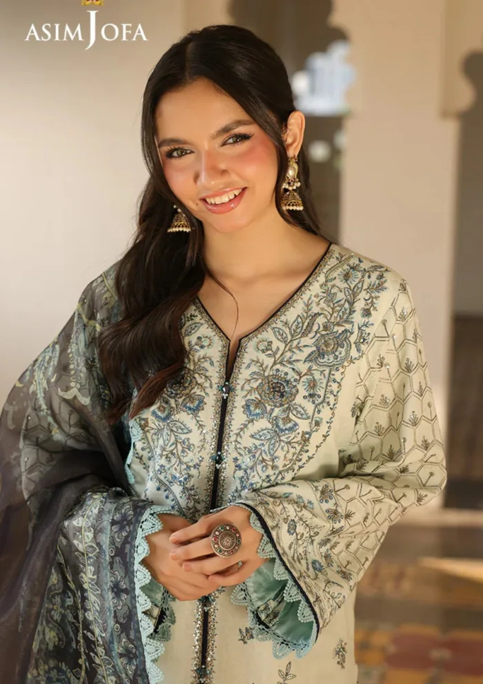 Asim Jofa Festive 25 AJUBF 10 Eid Signature Luxury Lawn Collection - Image 4