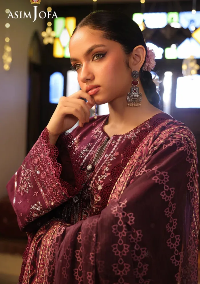 Asim Jofa Festive 25 Ajubf 11 Eid Signature Luxury Lawn Collection - Image 4