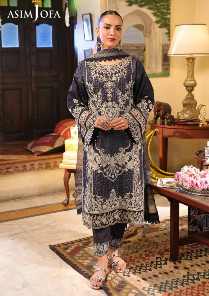 Asim Jofa Festive 25 AJUBF 42 Eid Signature Luxury Lawn Collection - Image 2