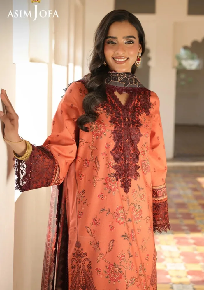 Asim Jofa Festive 25 AJUBF 43 Eid Signature Luxury Lawn Collection - Image 3
