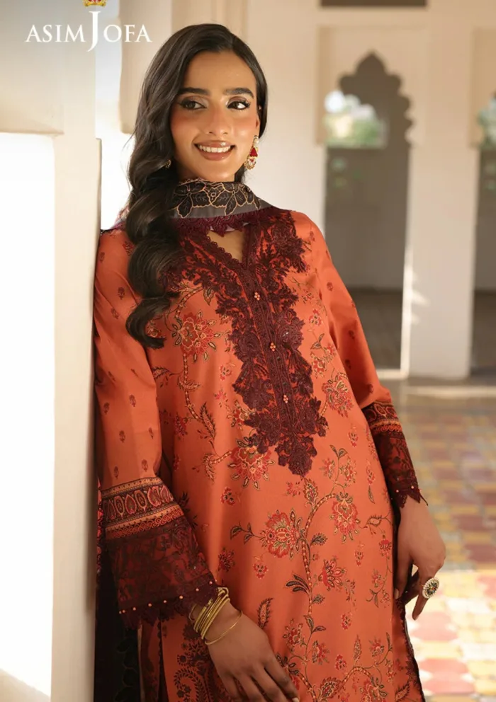 Asim Jofa Festive 25 AJUBF 43 Eid Signature Luxury Lawn Collection - Image 4