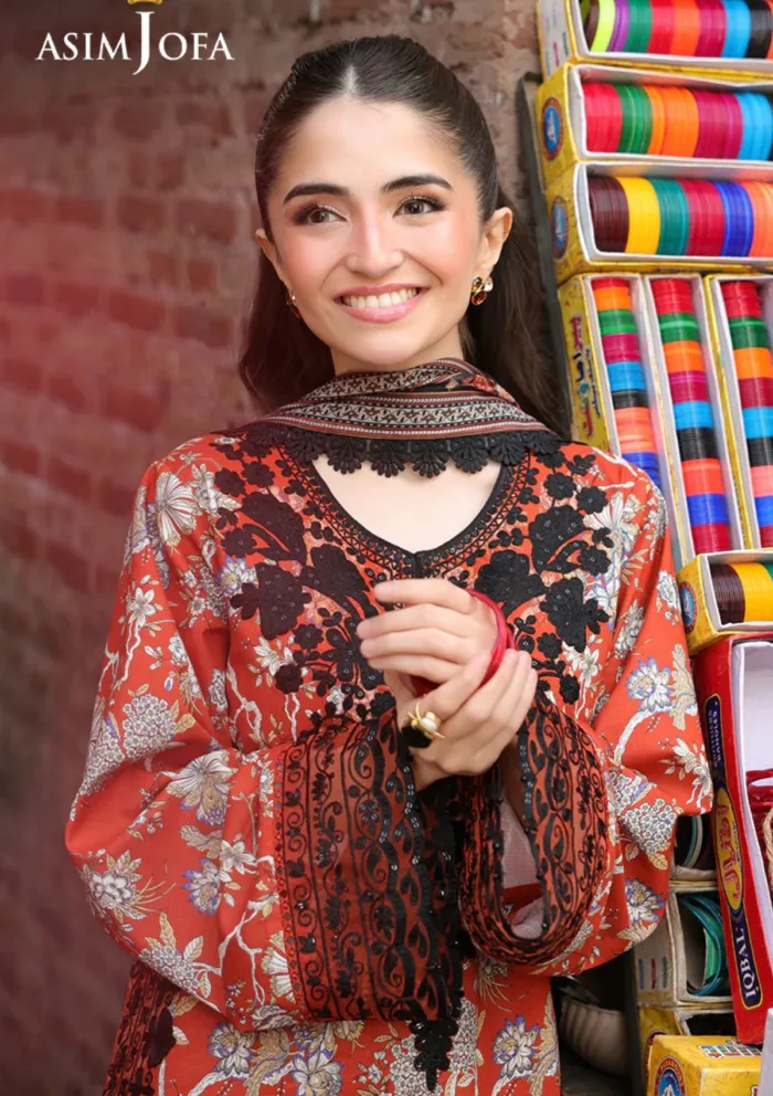 Asim Jofa Festive 25 AJUBF 48 Eid Signature Luxury Lawn Collection - Image 4