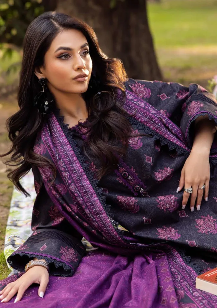 Asim Jofa Vol 04 AJUBJ 24 Essential 25 Luxury Lawn Collection - Image 2
