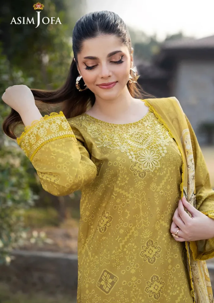 Asim Jofa Vol I AJPB 91 Essential Luxury Lawn Collection - Image 2