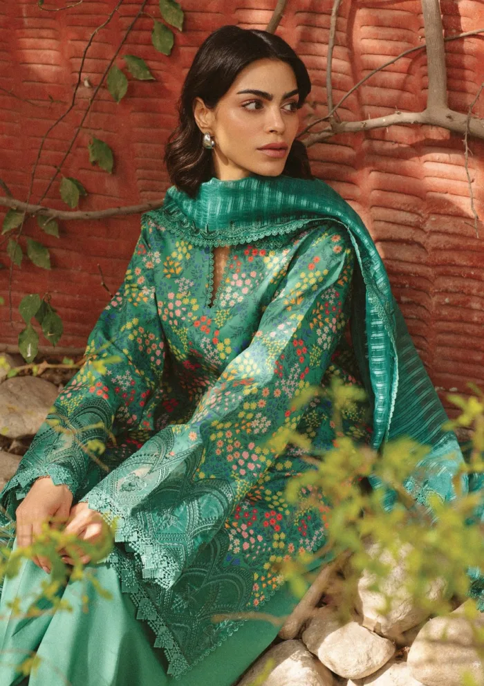 Ayzel AL 25 V10 05 Sanya Core Unstitched Luxury Lawn Collection - Image 3
