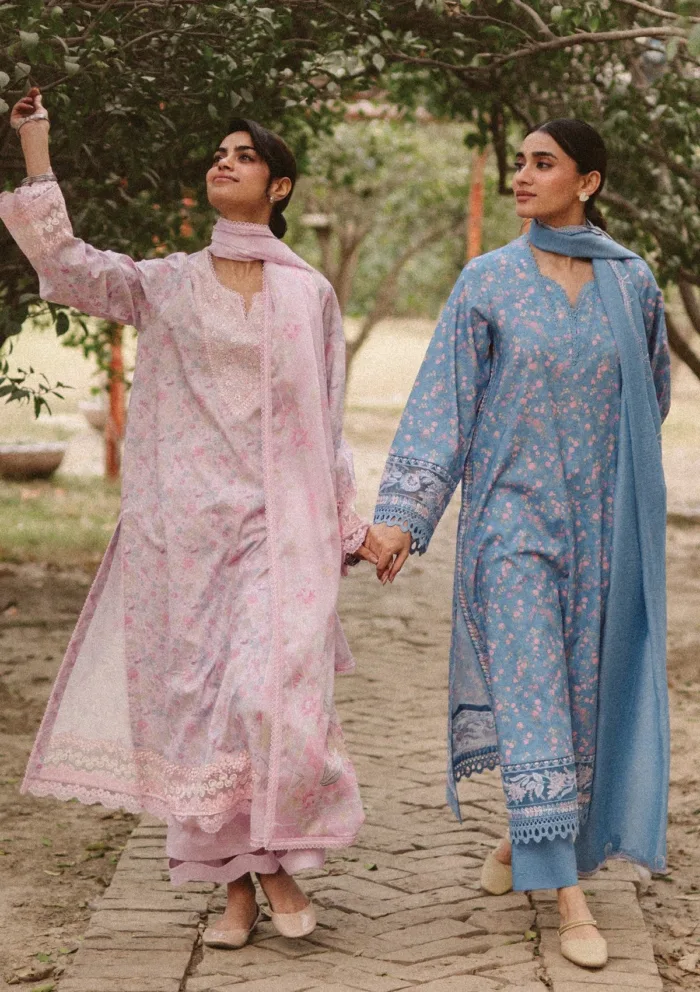 Ayzel AL 25 V10 06 Selis Core Unstitched Luxury Lawn Collection - Image 3
