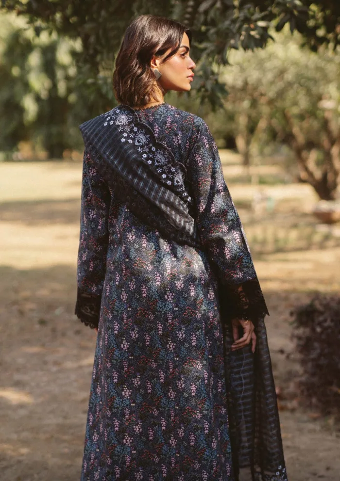 Ayzel AL 25 V10 09 Aziel Core Unstitched Luxury Lawn Collection - Image 2