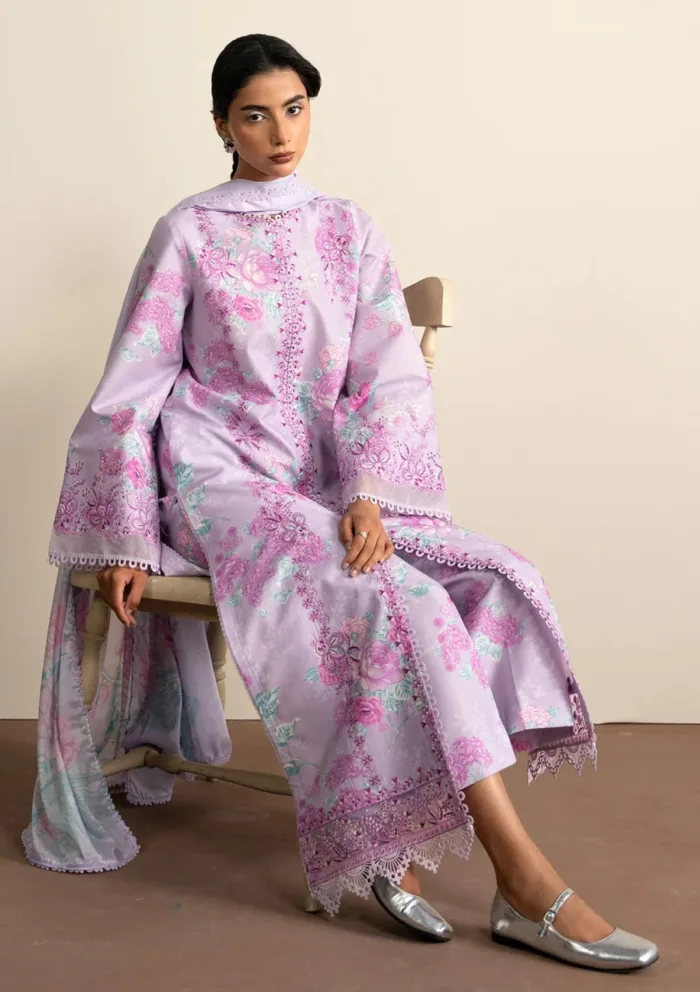 Ayzel AL 25 V8 01 MOONFLOWER The Bare Minimum Luxury Lawn Collection - Image 3