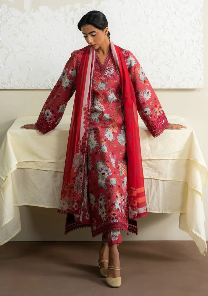Ayzel AL 25 V8 07 HONEYROSE The Bare Minimum Luxury Lawn Collection - Image 3