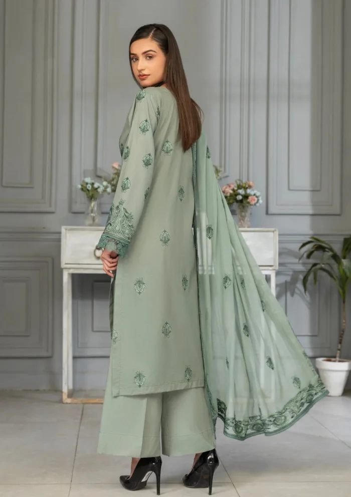 Azam Arts D 1701 Saffron Premium 25 Luxury Lawn Collection - Image 2