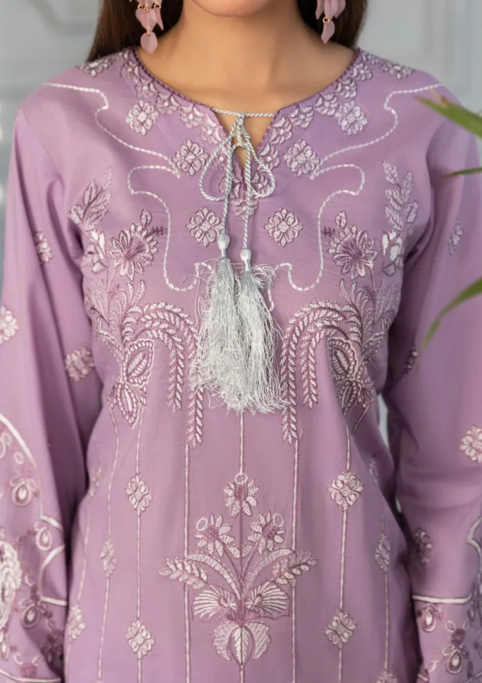 Azam Arts D 1703 Saffron Premium 25 Luxury Lawn Collection - Image 4