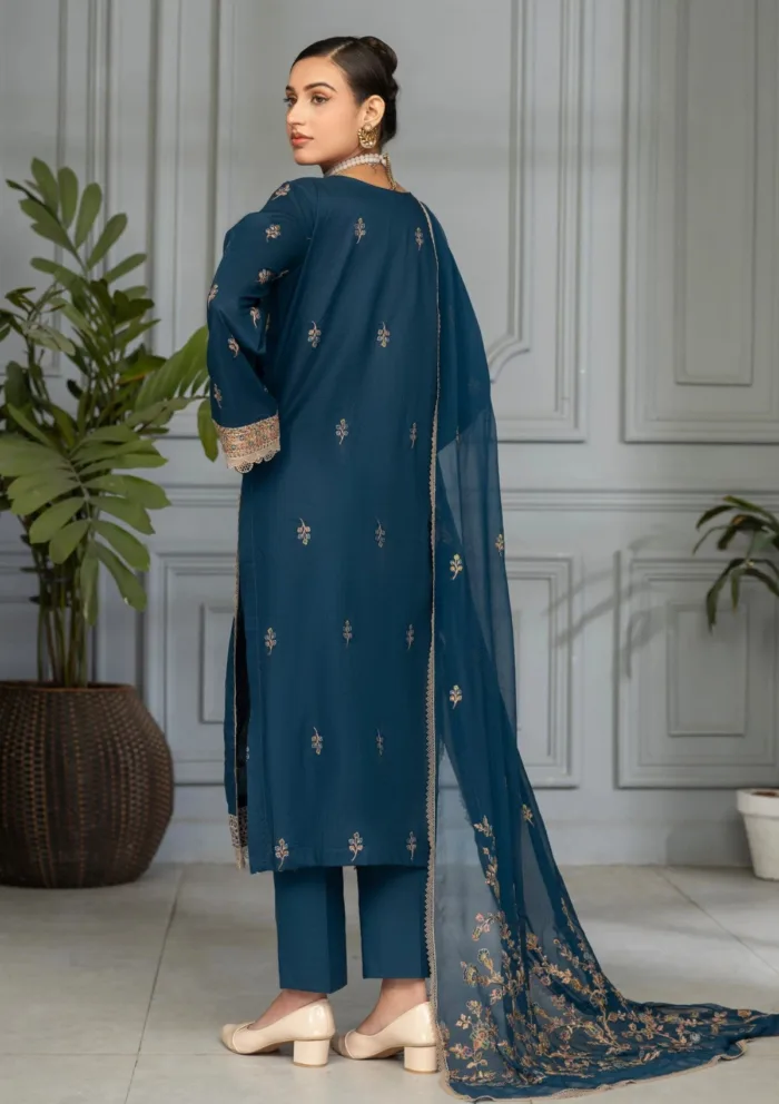 Azam Arts D 1705 Saffron Premium 25 Luxury Lawn Collection - Image 2