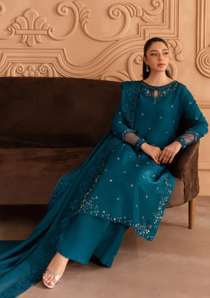 Azzal By Ayesha Usman Elixir Ivana 25 Luxury Lawn Collection - Image 2