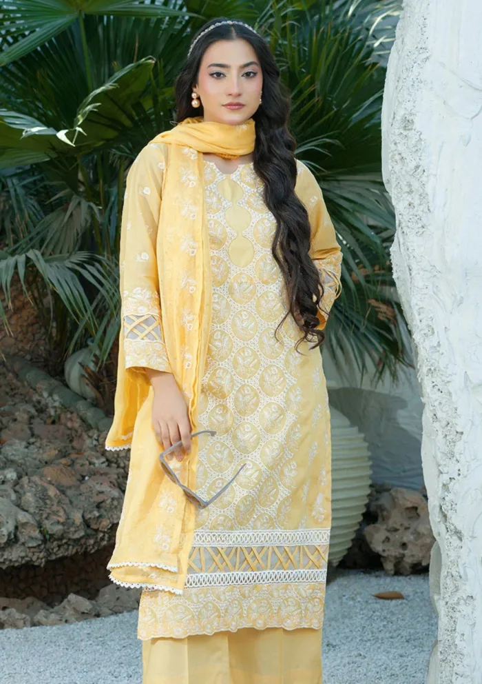 Banafsheh BN 302 Chikankari Luxury 25 Luxury Lawn Collection - Image 3