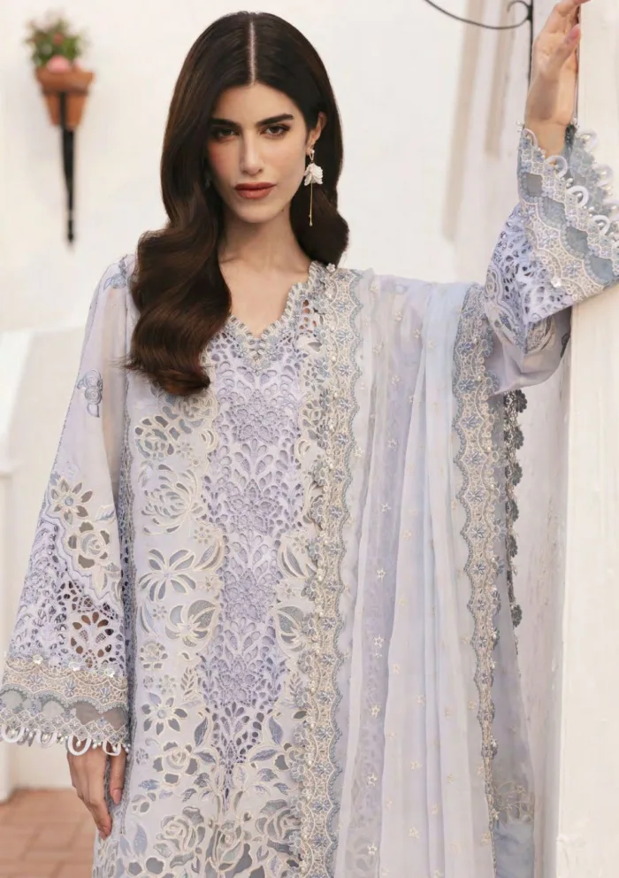Baroque BEL25 02 Eid 25 Luxury Lawn Collection - Image 3