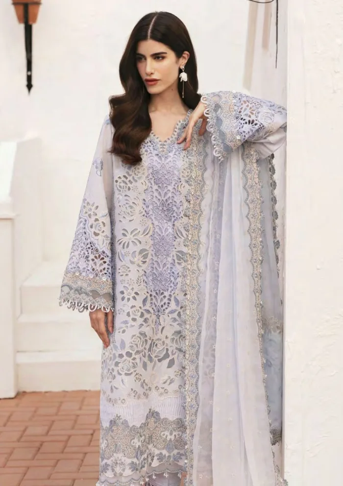 Baroque BEL25 02 Eid 25 Luxury Lawn Collection - Image 5