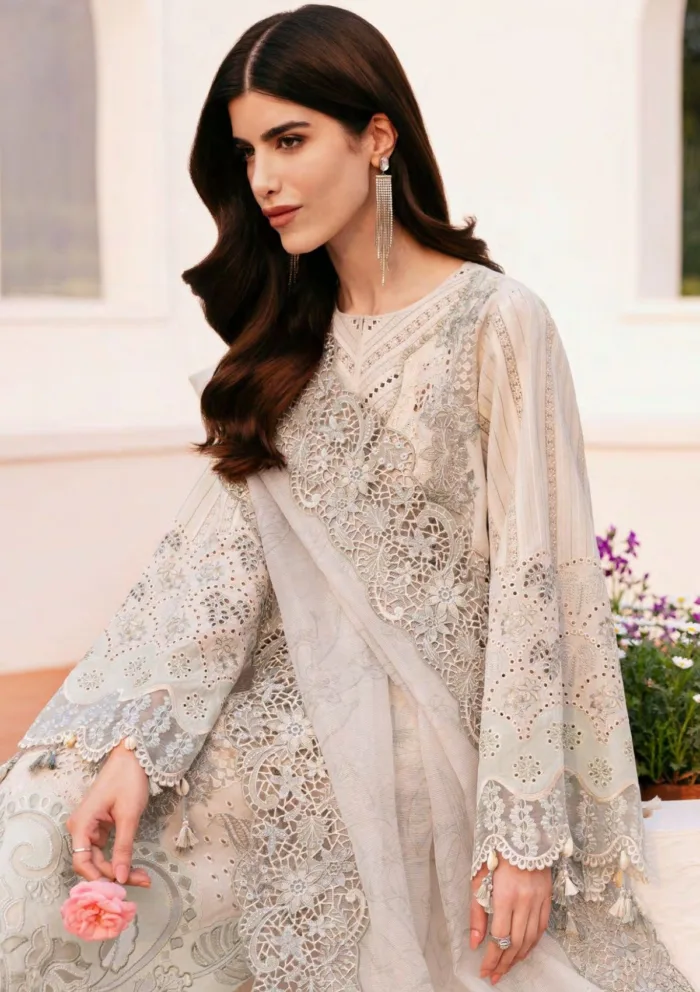 Baroque BEL25 04 Eid 25 Luxury Lawn Collection - Image 3