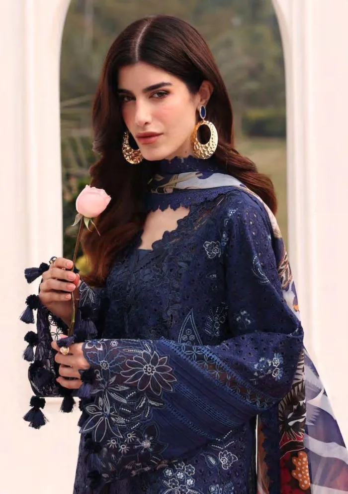 Baroque BEL25 07 Eid 25 Luxury Lawn Collection - Image 3