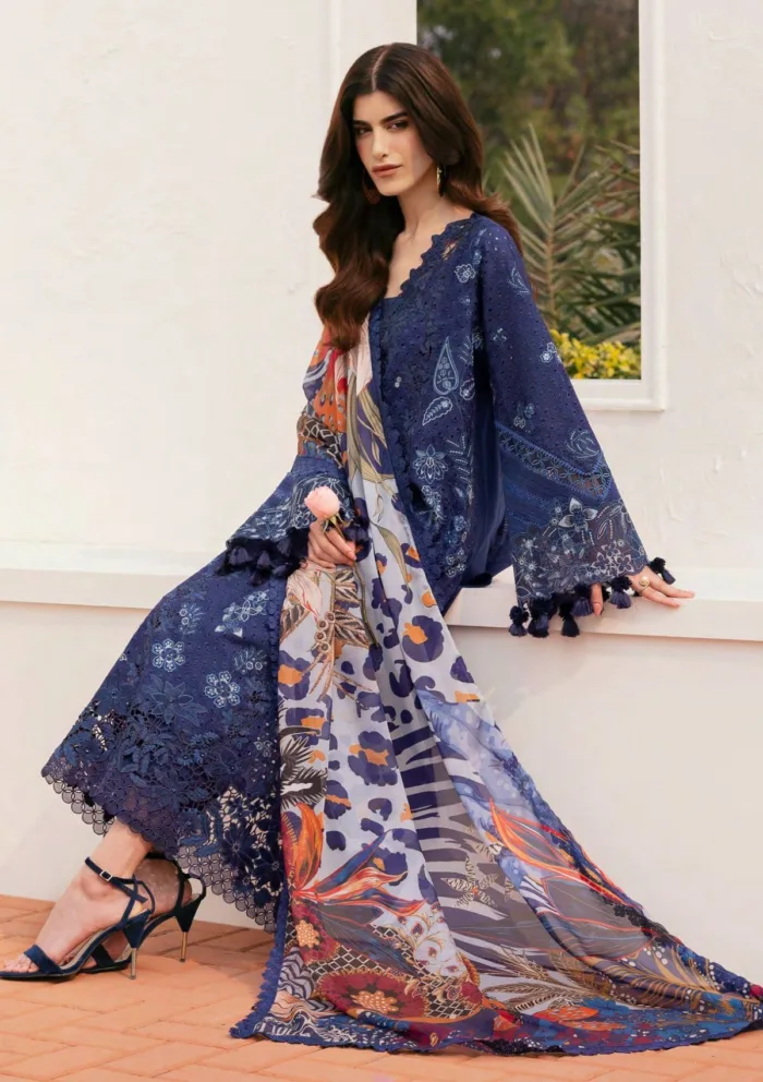 Baroque BEL25 07 Eid 25 Luxury Lawn Collection - Image 5