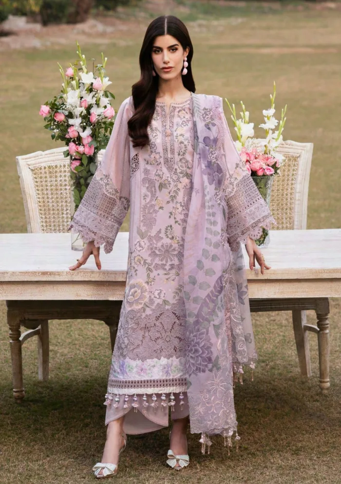 Baroque BEL25 08 Eid 25 Luxury Lawn Collection - Image 3
