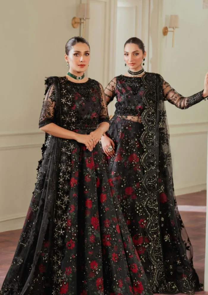 Baroque Embroidered BQU Ch13 05 Chantelle Luxury Lawn Collection - Image 2