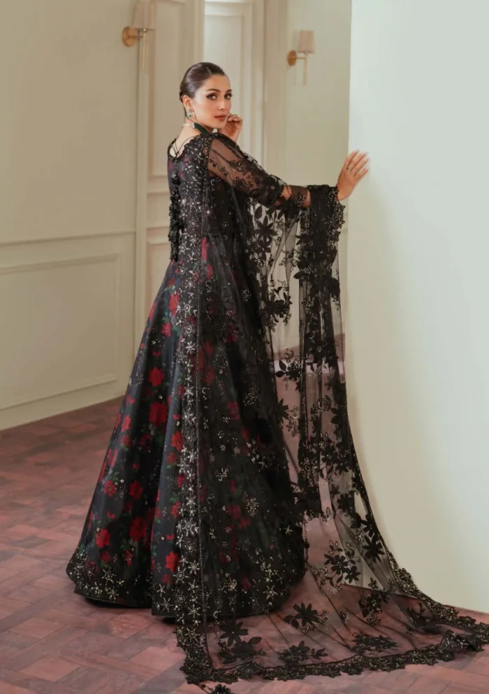 Baroque Embroidered BQU Ch13 05 Chantelle Luxury Lawn Collection - Image 3