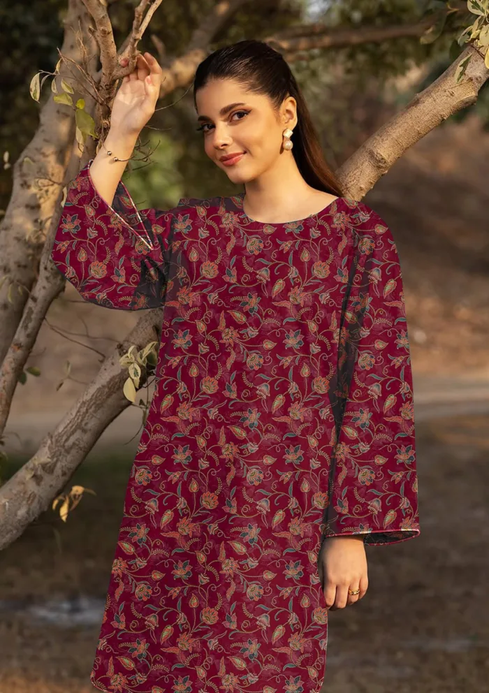 Basanti 2 Pcs D 01 Print Edit 25 Luxury Lawn Collection - Image 3