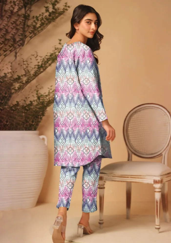Basanti 2 Pcs D 02 Print Edit 25 Luxury Lawn Collection - Image 2