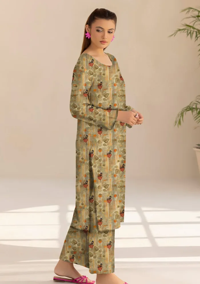 Basanti 2 Pcs D 03 Print Edit 25 Luxury Lawn Collection - Image 2