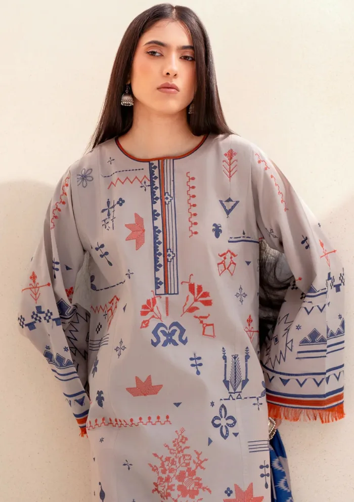 Bin Ilyas BIA25 81 B Aaina Luxury Lawn Collection - Image 2