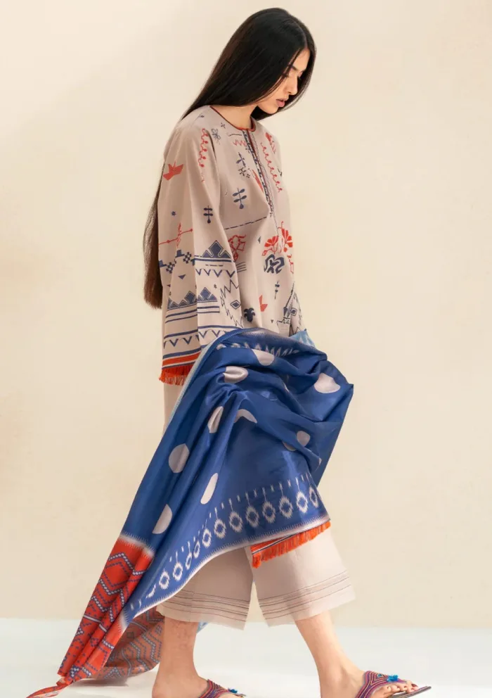 Bin Ilyas BIA25 81 B Aaina Luxury Lawn Collection - Image 3