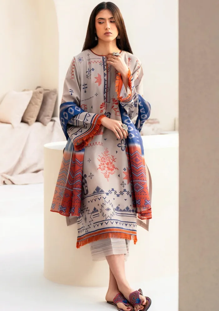 Bin Ilyas BIA25 81 B Aaina Luxury Lawn Collection - Image 4