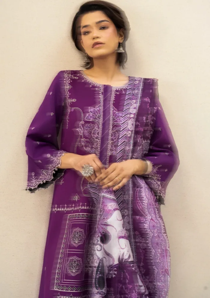 Bin Ilyas BIA25 85 A Aaina Luxury Lawn Collection - Image 2