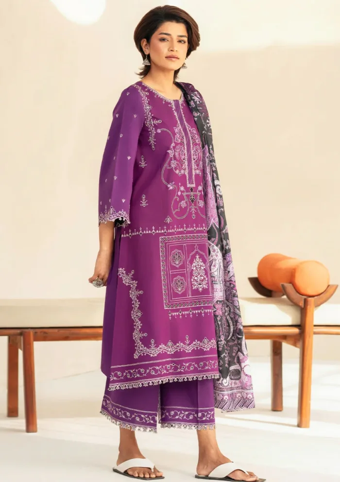 Bin Ilyas BIA25 85 A Aaina Luxury Lawn Collection - Image 3