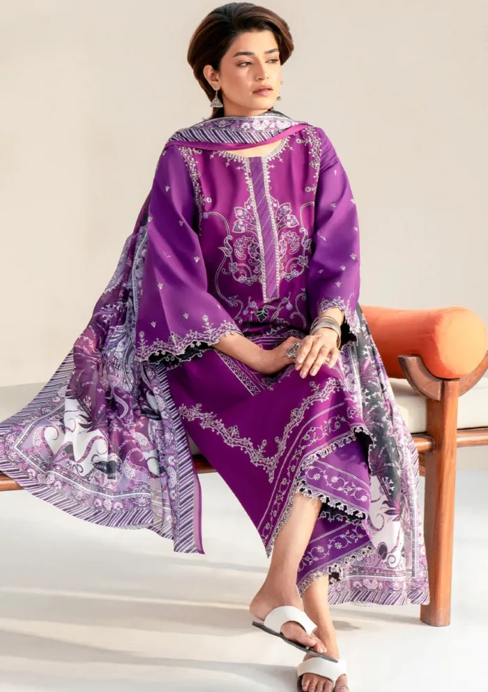 Bin Ilyas BIA25 85 A Aaina Luxury Lawn Collection - Image 4