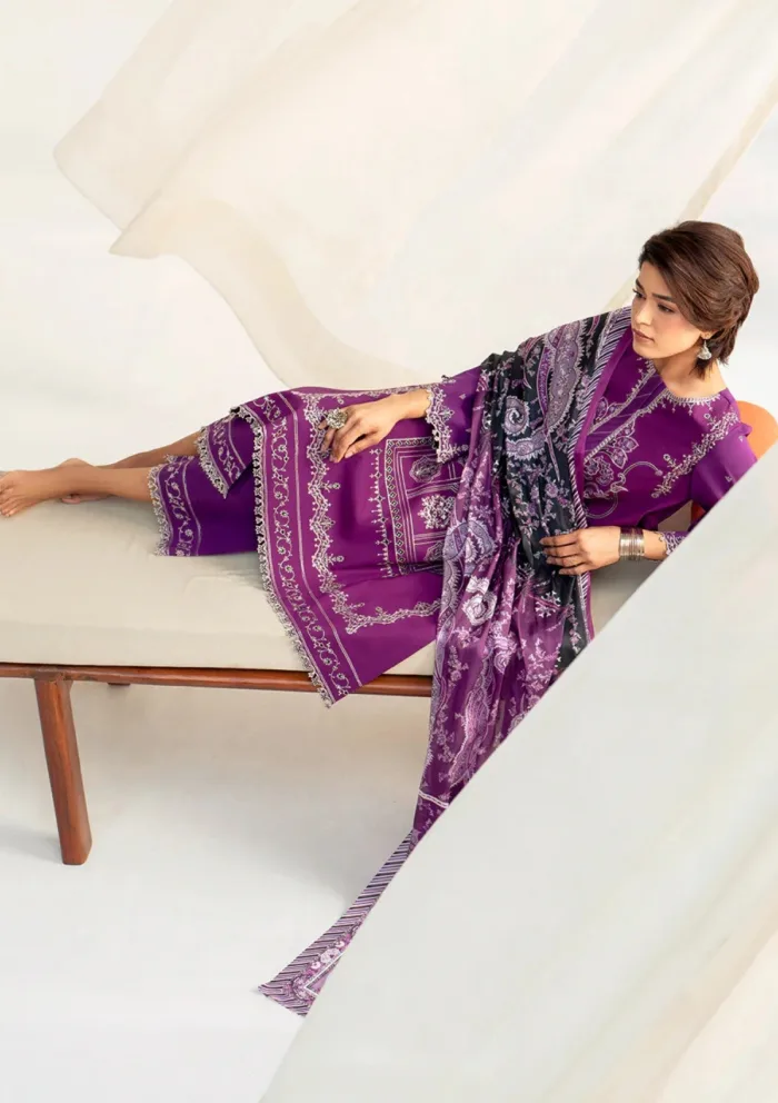 Bin Ilyas BIA25 85 A Aaina Luxury Lawn Collection - Image 6