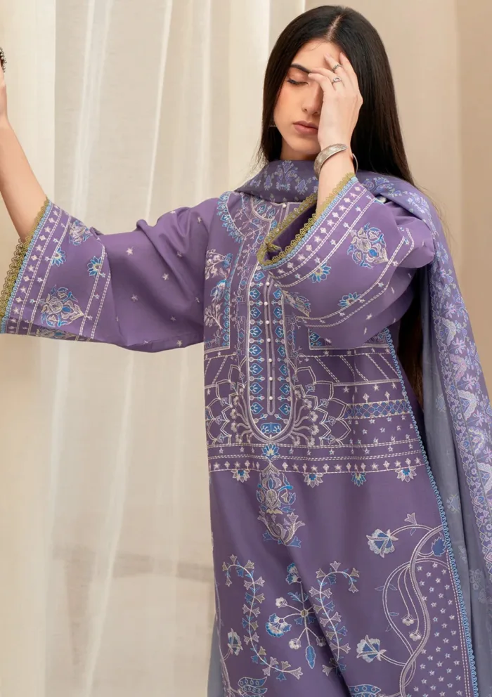 Bin Ilyas BIA25 87 B Aaina Luxury Lawn Collection - Image 4