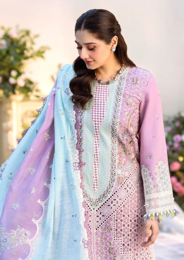 Bin Ilyas Summer 25 BFS 101 B Freesia Luxury Lawn Collection - Image 2