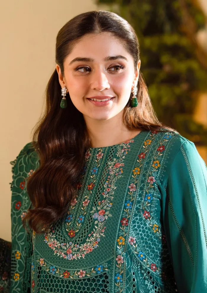 Bin Ilyas Summer 25 BFS 102 A Freesia Luxury Lawn Collection - Image 3