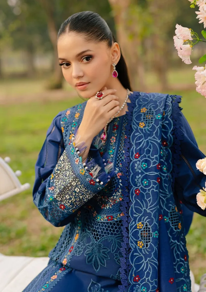 Bin Ilyas Summer 25 BFS 102 B Freesia Luxury Lawn Collection - Image 2