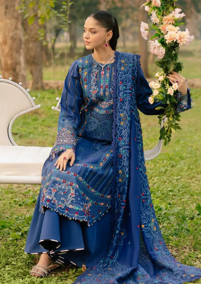 Bin Ilyas Summer 25 BFS 102 B Freesia Luxury Lawn Collection - Image 3