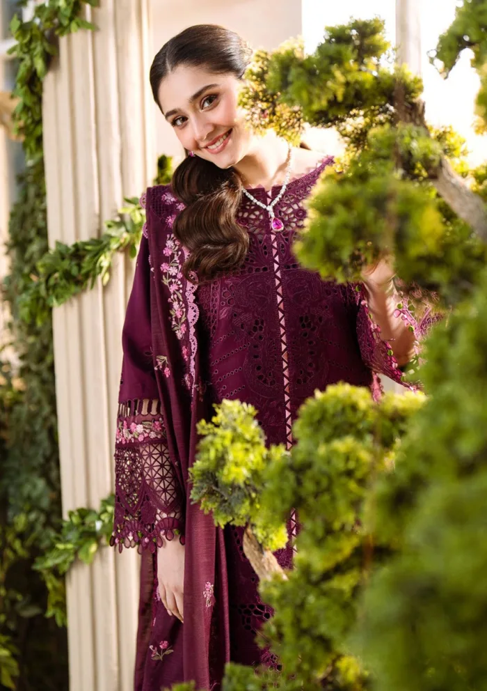 Bin Ilyas Summer 25 BFS 106 A Freesia Luxury Lawn Collection - Image 2