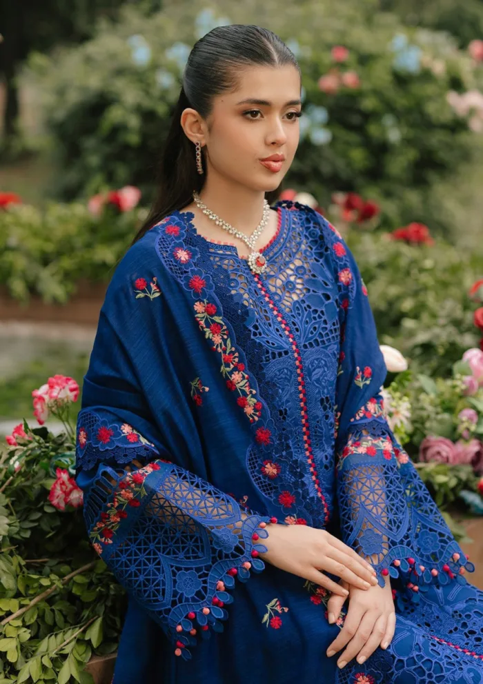 Bin Ilyas Summer 25 BFS 106 B Freesia Luxury Lawn Collection - Image 2
