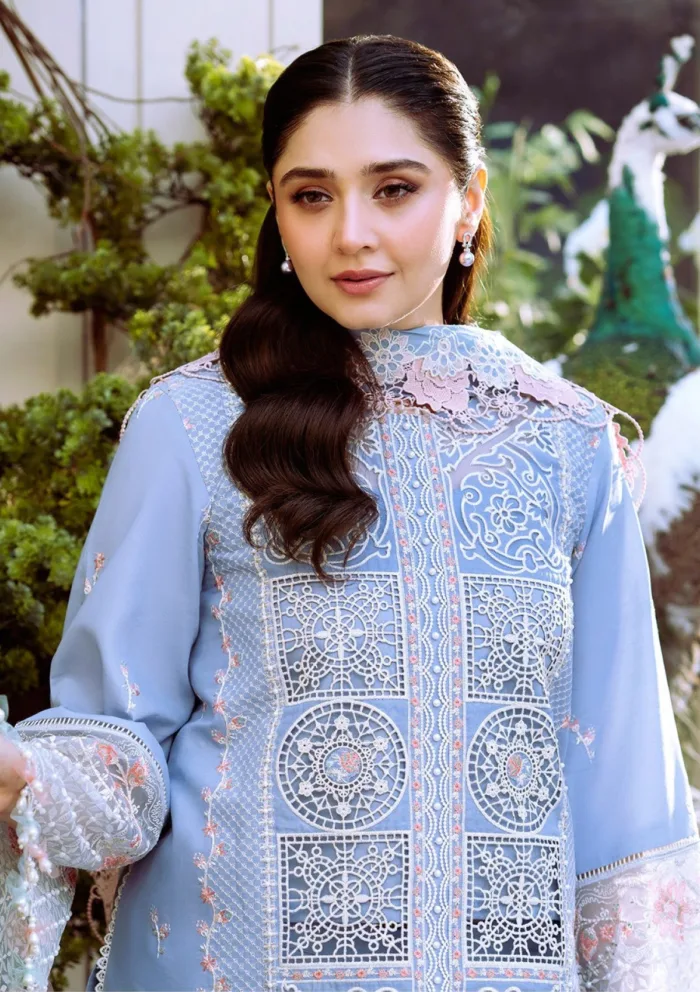 Bin Ilyas Summer 25 BFS 107 A Freesia Luxury Lawn Collection - Image 3