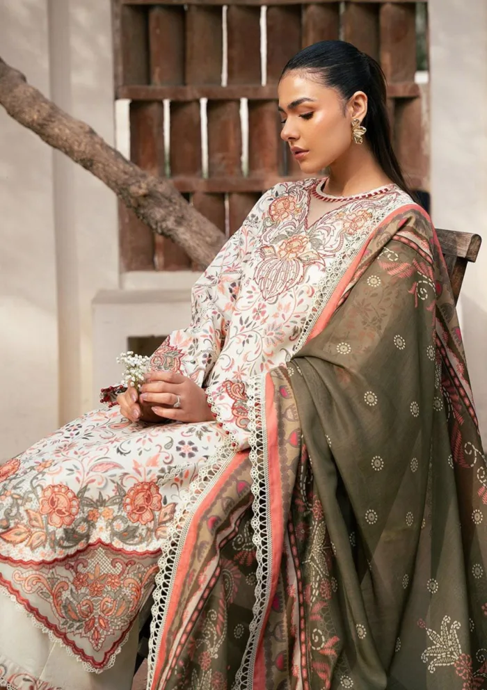 Bin Ilyas Summer Edit 25 BHS 73 A Hazel Luxury Lawn Collection - Image 2